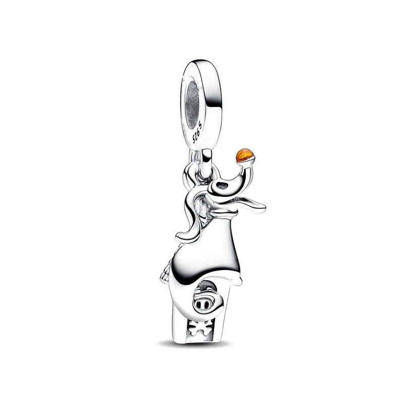 2025 Hot Selling 925 Silver Red Bow Rabbit Pendant Girl Beads for European Original Bracelet DIY Exquisite Jewelry