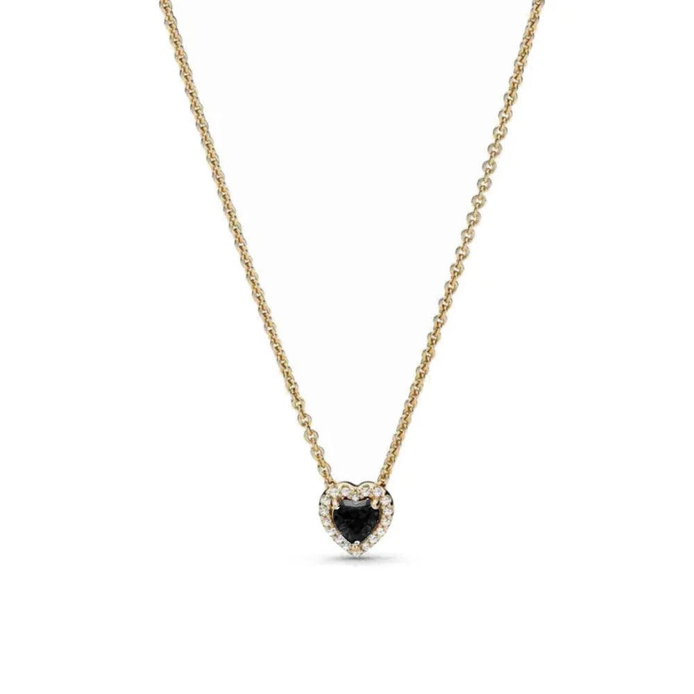 Zircon Love Heart Pendant Necklace Top Rated DIY Jewelry Charm for Women B5773