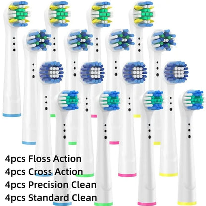 16/20PCS Brush Head Nozzles for Oral B Electric Toothbrush 16 Assorted C