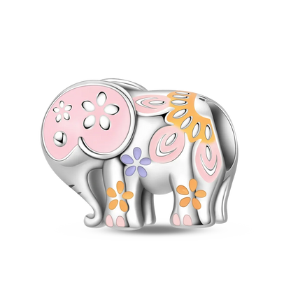 925 Sterling Silver Animal Charms Set Elephant Cat Capybara Swan Zircon Beads for DIY Necklace and Bracelet Jewelry Gift
