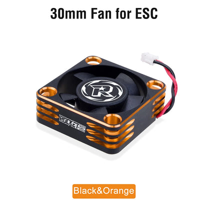 Rocket RC Fan 25mm 30mm 35mm 40mm 50mm Cooling Fan for RC Car 30mm black for motor