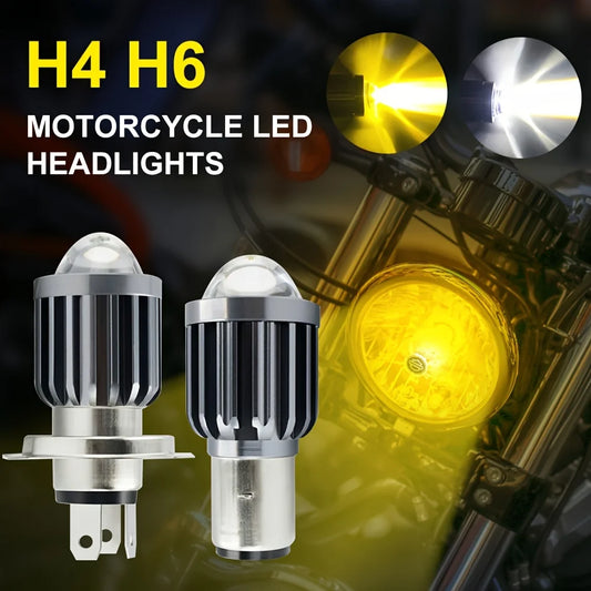 H4 LED Motorcycle Headlight 6000K 10000LM Hi Lo Beam