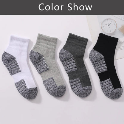Thermal Terry Trekking Socks Men Non Slip Seamless Toe