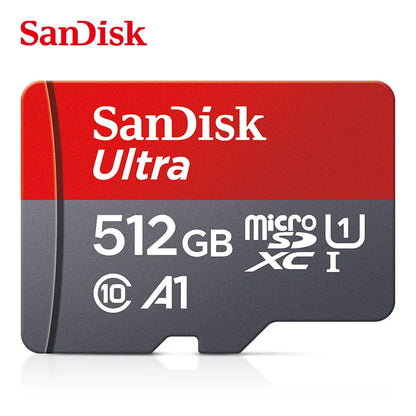 Ultra MicroSD Memory Card 128GB 256GB 512GB A1 Class 10 High Speed Flash Card for Phones Tablets and Digital Devices