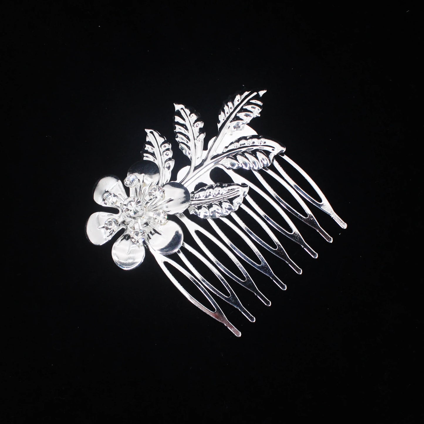 Elegant Essentials Metal Butterfly Hairpin - Stylish Hair Clips for Women Flower Silver