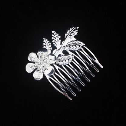 Elegant Essentials Metal Butterfly Hairpin - Stylish Hair Clips for Women Flower Silver