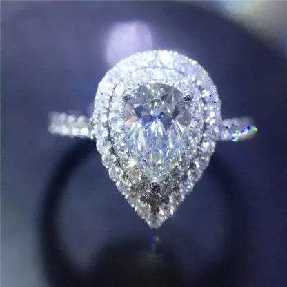 Fashion Anniversary Ring 925 Sterling Silver Moissanite Engagement Wedding Band for Women and Men