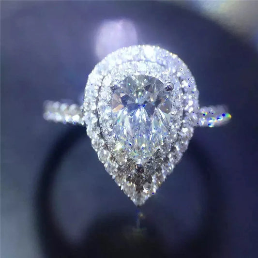 Fashion Anniversary Ring 925 Sterling Silver Moissanite Wedding Band for Women and Men