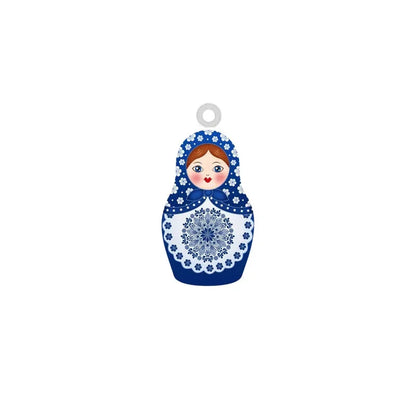 Matryoshka Doll Acrylic Charms Double Sided Jewelry Accessories