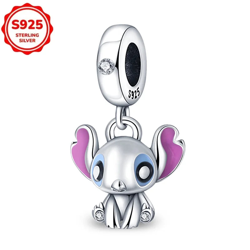 Disney 925 Sterling Silver Pixar Character Bead Charm