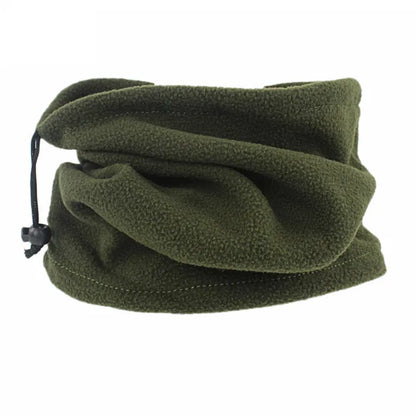 Unisex Solid Cashmere Warm Winter Ring Scarf Snood Muffler army green