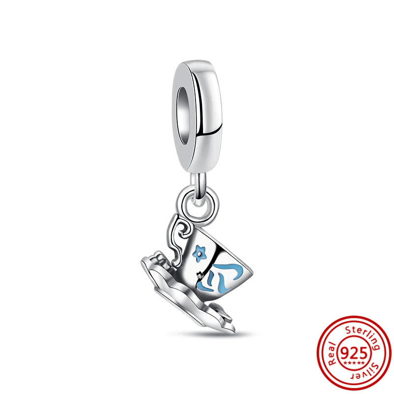 925 Silver Lucky Crown Butterfly Heart Family Tree Beads