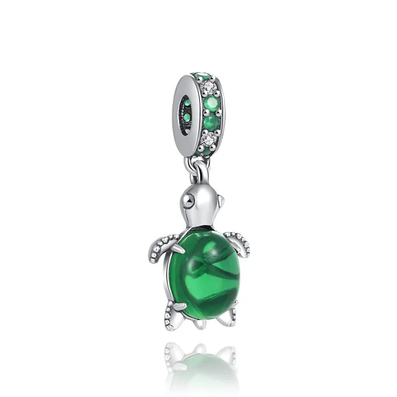 Sunflower Evil Eye Charm 925 Silver Plated Bead for DIY Bracelets Women's Jewelry B1758