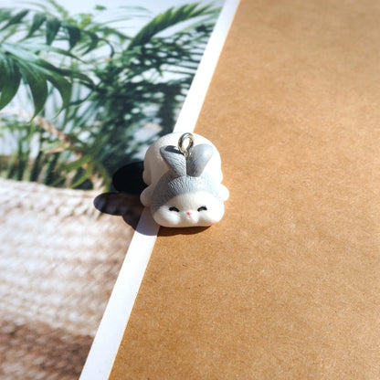 3D Resin Rabbit Charms Set for DIY Jewelry and Crafting