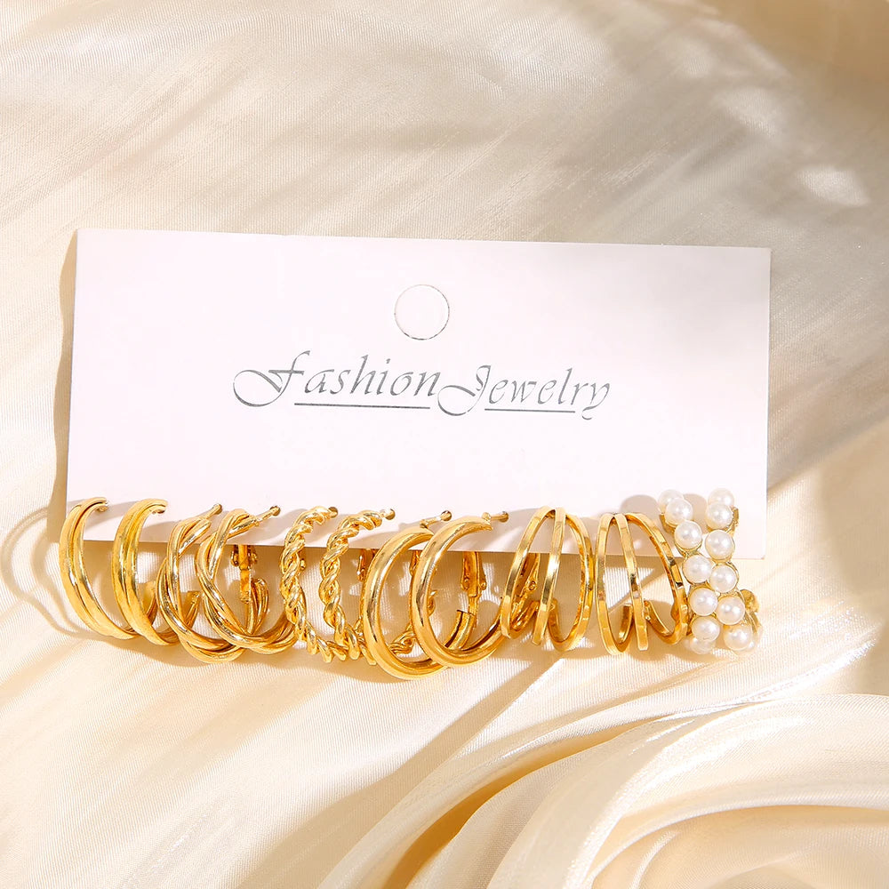 Heart Pearl Butterfly Dangle Earrings - Elegant Gold Hoop Jewelry for Women