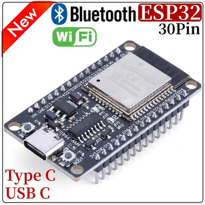 ESP32 Development Board Wireless WiFi Bluetooth Module Ultra Low Power Dual Core 30Pin for Smart Home Applications