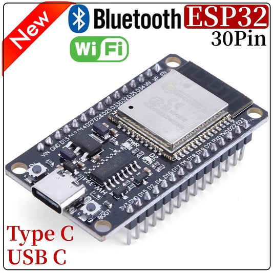 ESP32 Development Board Wireless WiFi Bluetooth Module Ultra Low Power Dual Core 30Pin for Smart Home Applications