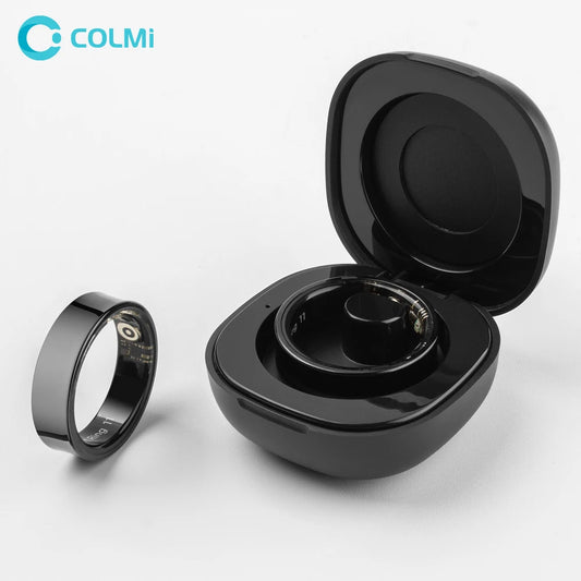 2024 COLMI R09 Smart Ring for Men and Women with Health Sleep and Skin Temperature Monitoring 60 Days Battery Life Charging Case Included
