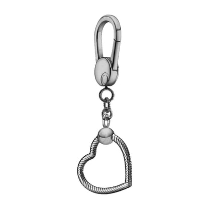 Silver Elegance Key Ring DIY Jewelry Accessory for Women 925 Sterling Silver HYC006