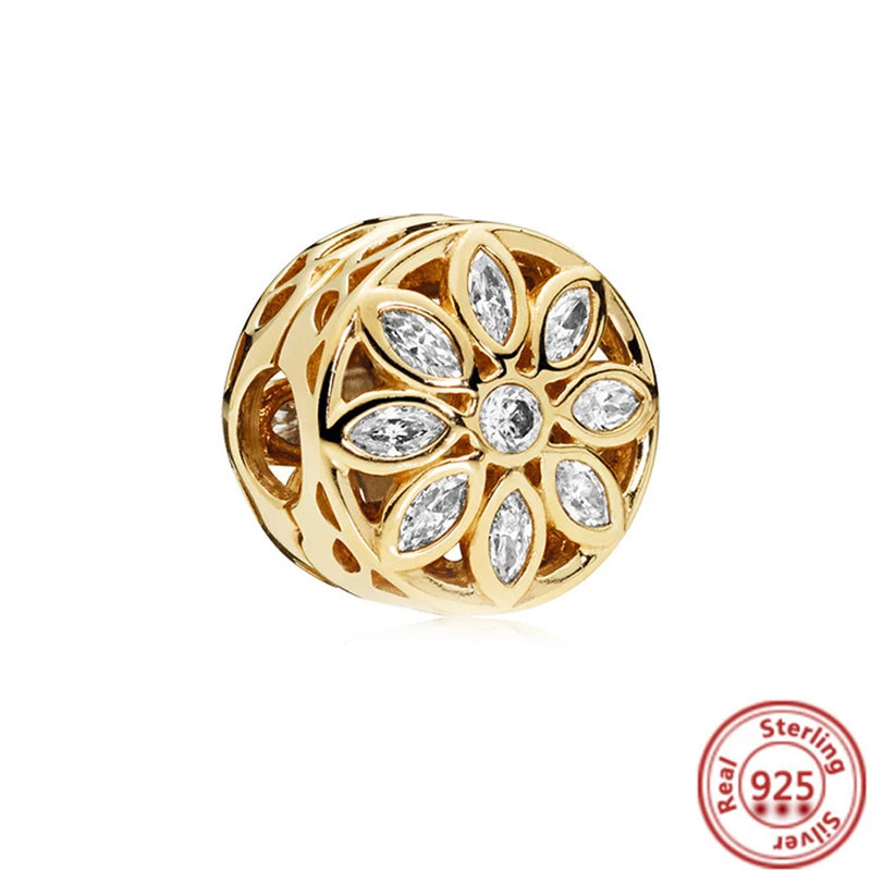 925 Sterling Silver Zodiac Pendant with Colorful Zircon for Charm Bracelets Y849 3mm-4mm