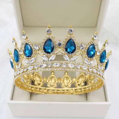 Elegant Royal Pink Crystal Bridal Tiara Crown for Weddings and Pageants