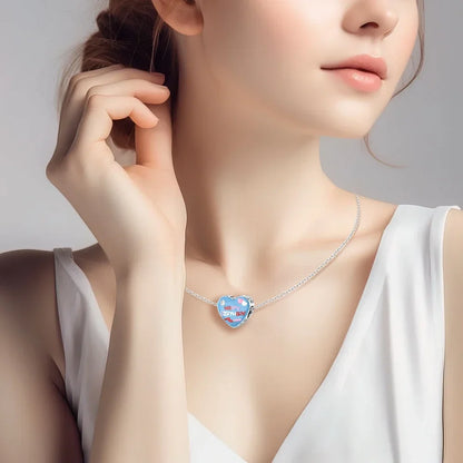 925 Sterling Silver Colorful Infinite Heart Flower Charms with Zircon for Pendant Bracelet Necklace DIY Fine Jewelry