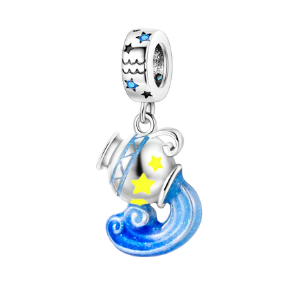 CharmBeads 925 Silver Blue Series DIY Bracelet Charms Top Rated Fashion Pendants KTC756-1