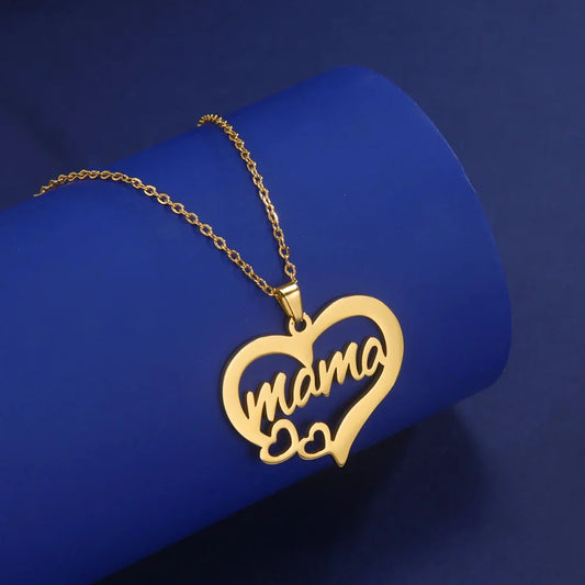Cazador Sweet Love Heart Pendant Necklace for Women Stainless Steel Jewelry Mother's Day Gift 2025