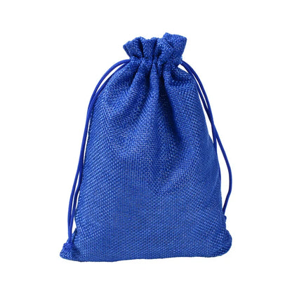 Colorful Cotton Jute Gift Pouches Set of 50 - Customizable Storage Bags for Jewelry and Accessories