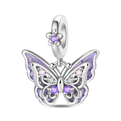 925 Sterling Silver Luminous Lantern Angel Cat Charm