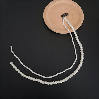 Elegant Pearl Braided Hairpin Headband for Women Weddings and Parties