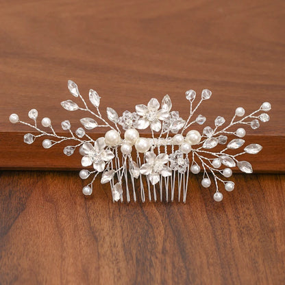 Silver Pearl Rhinestone Bridal Hair Combs - Top-Rated Wedding Hair Accessories for Women