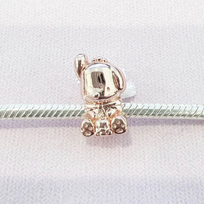 925 Silver Plated Rose Gold Blue Green DIY Beads Necklace