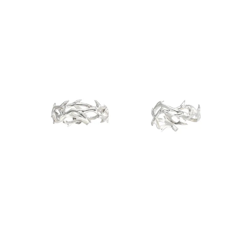 Vintage Style Couples' Rings with Branches and Thorns Design