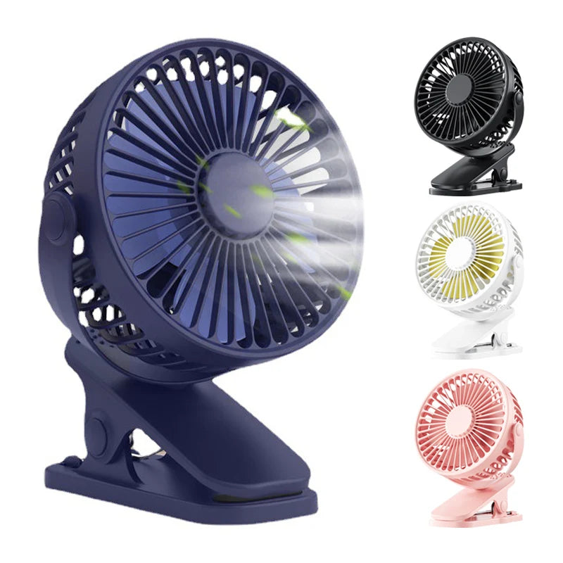 Mini Breeze Portable Hand Clip Fan USB Desktop Electric Fan for Travel and Dorms