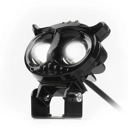 Owl LED Motorcycle Headlight 30W 3000K 6000K Adjustable Fog Lamp for Scooters ATVs Cars and Trucks