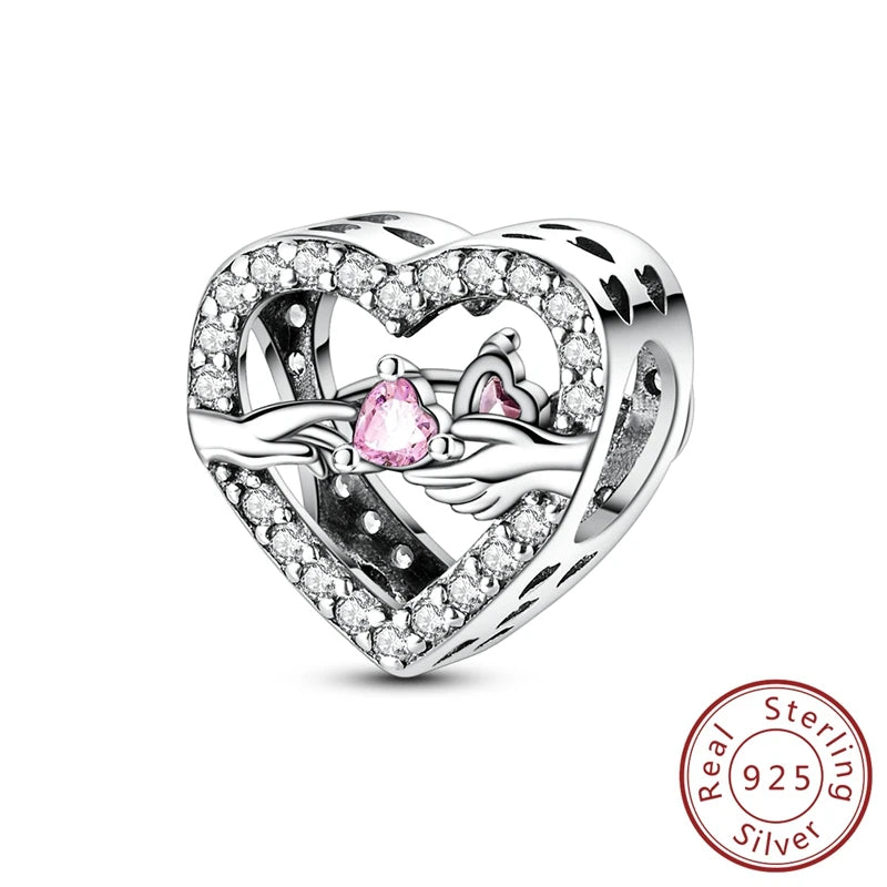 Sterling Silver Charms Set for DIY Pendant Bracelets Creative Jewelry Collection KSC418
