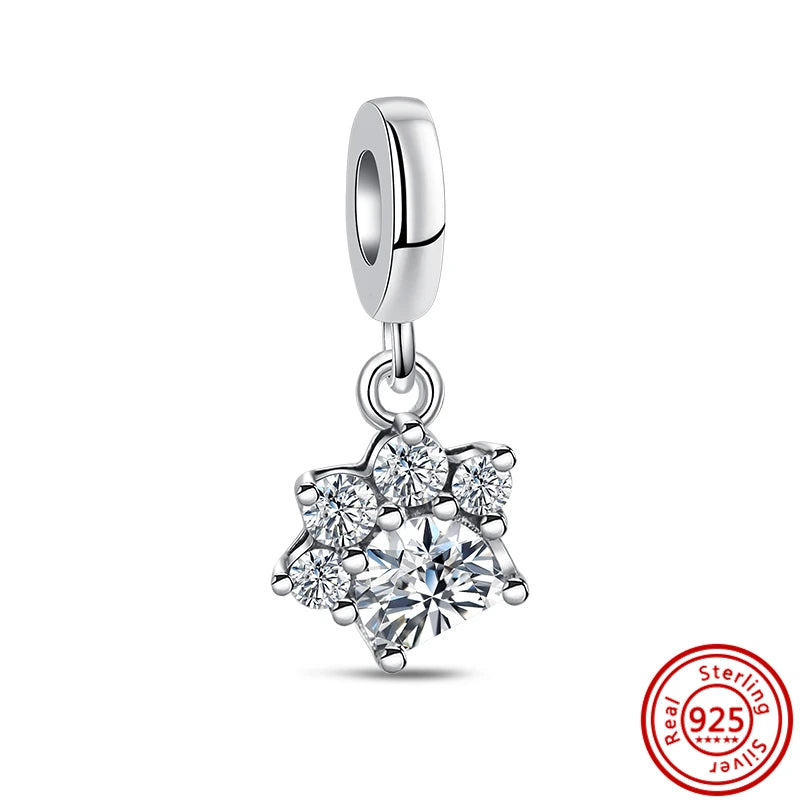 925 Silver Lucky Crown Butterfly Heart Family Tree Beads