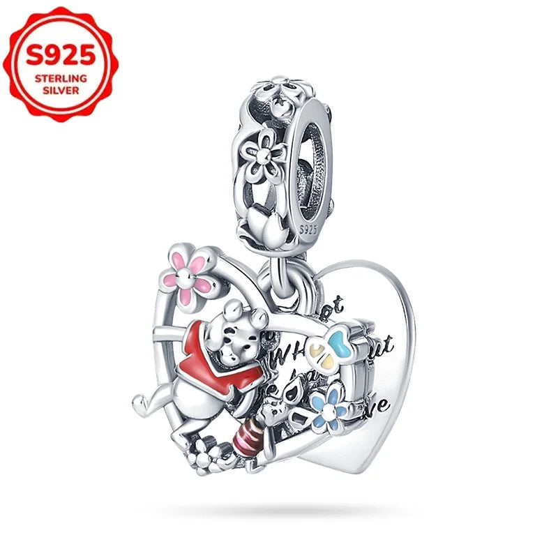 Disney 925 Sterling Silver Pixar Character Bead Charm