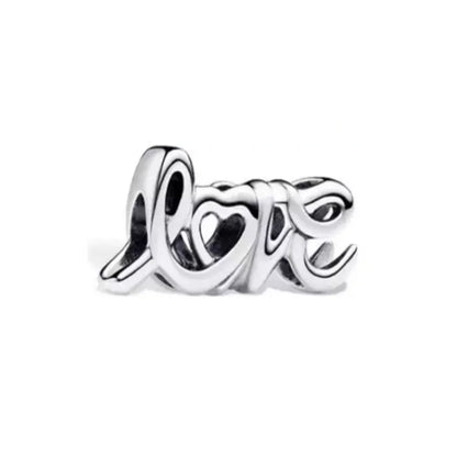 Exquisite 925 Silver Bead Pendant for DIY European Bracelets with Bow Rose Boy and Girl Charms P2006