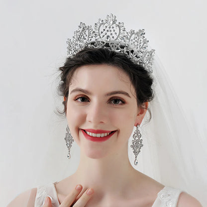 Rhinestone Crystal Bridal Tiara Crown for Women Wedding Hair Accessories