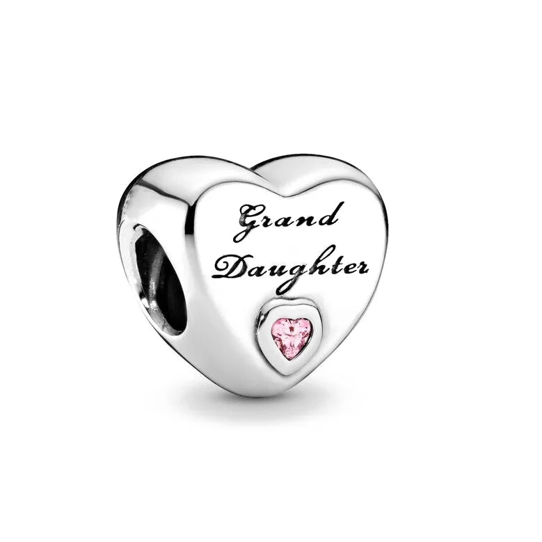 925 Sterling Silver Loving Grandma Family Tree Charm