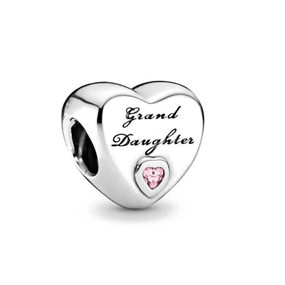 925 Sterling Silver Loving Grandma Family Tree Charm
