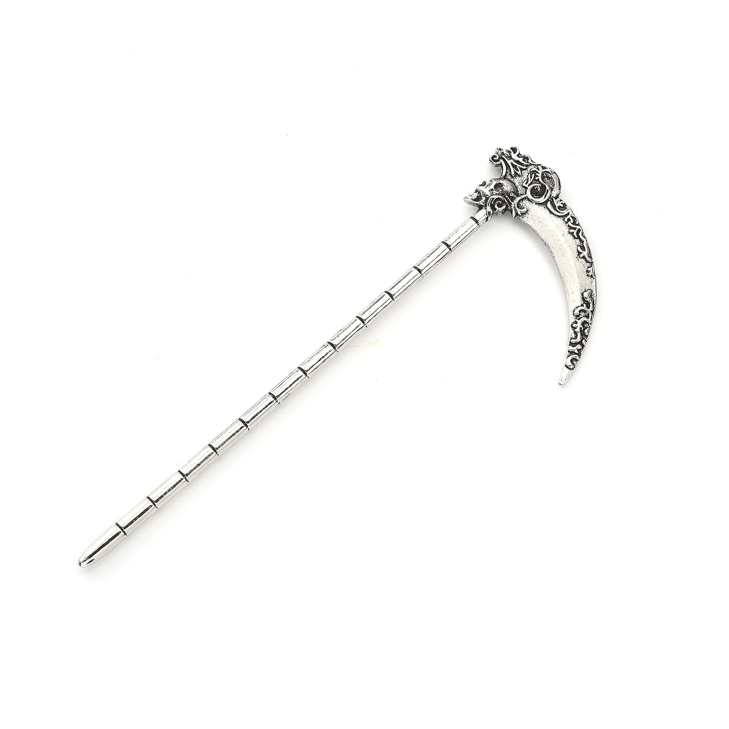Viking Skull Death Sickle Hairpin Rock Punk Fashion Alloy Hair Stick