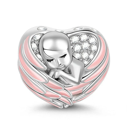 Pink Hot Air Balloon Daisy Murano Glass Charm for European Silver Bracelet SS0603