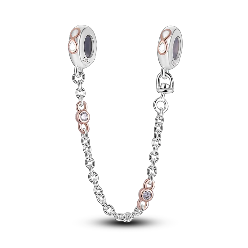 Silver Star Moon Heart Charm Bracelet with CZ Beads and Angel Wing Pendant for Women KTC400