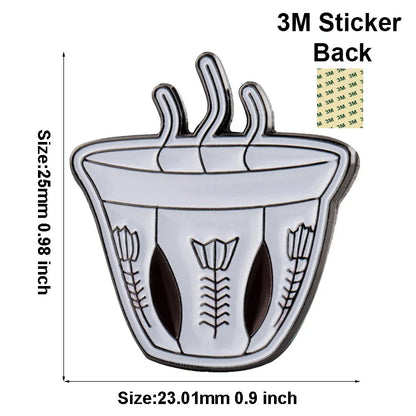 Stylish Saudi Arabia Themed Metal Pin Brooches for Mobile Phones