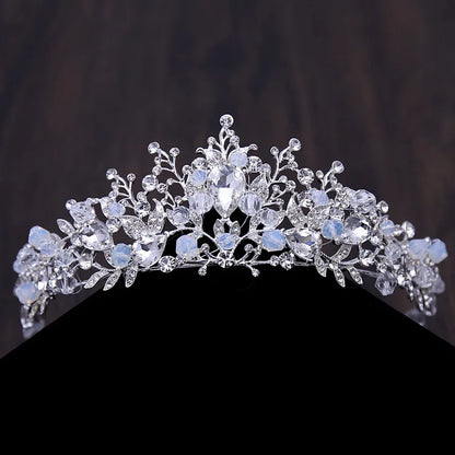 Luxury Bridal Crystal Heart Jewelry Set - Top-Rated Rhinestone Tiara, Choker & Earrings Silver