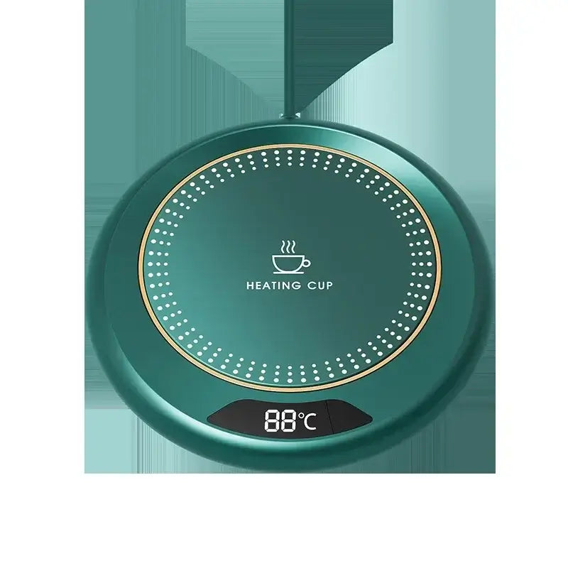 USB Cup Warmer Coffee Mug Heating Coaster With 3 Settings Green