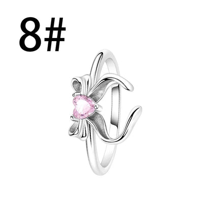925 Sterling Silver Colorful Butterfly Heart Charms for Women DIY Jewelry Pendants Rings Earrings Bracelets